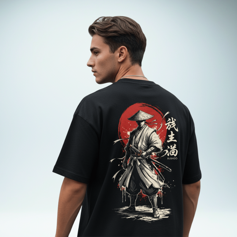 Samurai's Stance: Dark Aesthetic T-Shirt | Urban Ronin Apparel